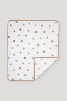 Baby-Fleecedecke - gemustert