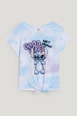 Lilo & Stitch - tričko s krátkým rukávem s detailem uzlu - se vzorem