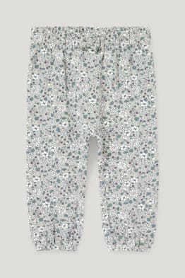 Pantaloni de trening bebeluși - cu flori