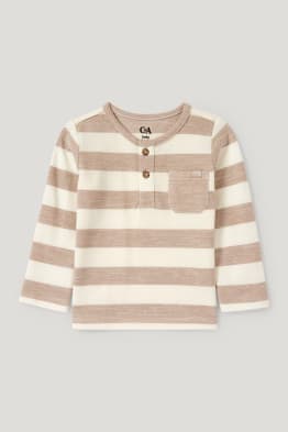 Maglia a maniche lunghe per neonati - a righe