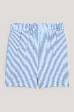 Shorts - Mid Waist - gestreift