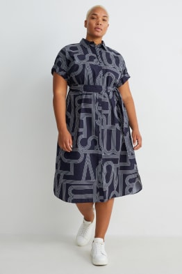 Robe-chemisier - à motif