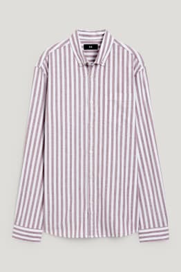 Chemise oxford - regular fit - col button-down - à rayures