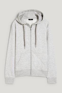 Basic-Sweatjacke mit Kapuze