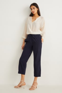 Pantalons de tela - high waist - boyfriend