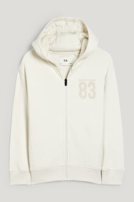 Felpa con zip e cappuccio