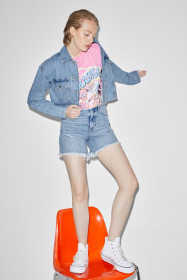 CLOCKHOUSE - denim shorts - high waist
