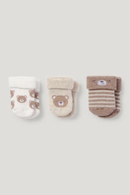Multipack 3er - Bärchen - Erstlings-Socken mit Motiv