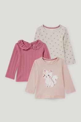 Multipack 3er - Baby-Langarmshirt