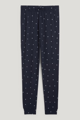 Pyžamové kalhoty - s květinovým vzorem