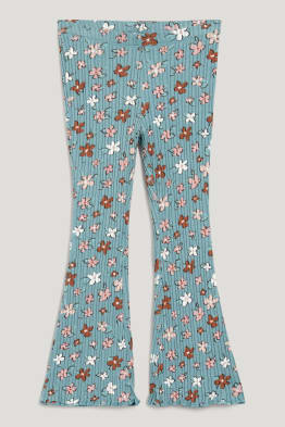 Legging flared - à fleurs