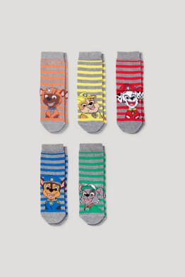 Multipack of 5 - PAW Patrol - socks with motif - striped