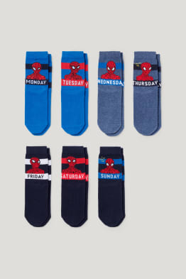 Multipack of 7 - Spider-Man - socks with motif