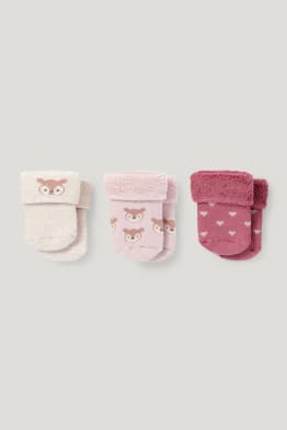 Multipack 3er - Fuchs - Erstlings-Socken mit Motiv