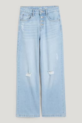 Wide leg jeans