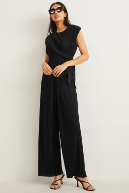 Plissee-Hose - High Waist - Palazzo