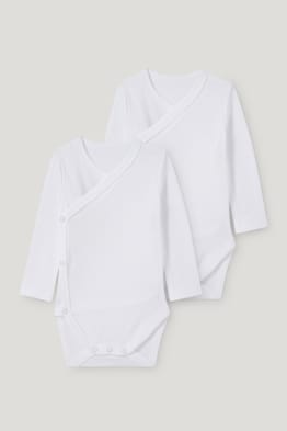 Multipack of 2 - baby wrapover bodysuit