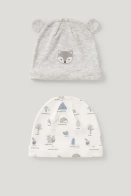 Lot de 2 - bonnets pour bébé