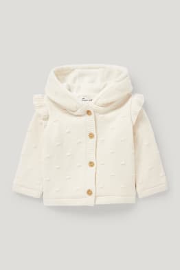 Cardigan neonati con cappuccio