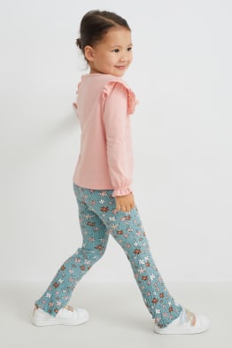 Legging flared - à fleurs