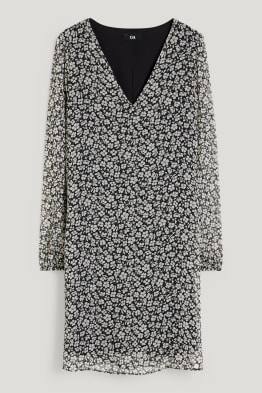 Rochie din șifon - cu flori