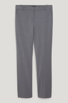 Pantalon de bureau - mid-waist - coupe droite - Mix & Match