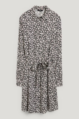 Rochie tip bluză - cu flori