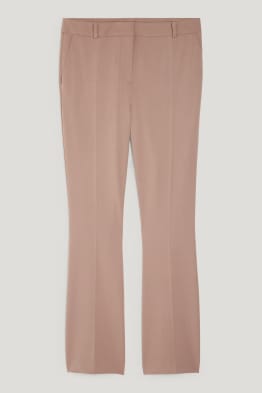 Pantalon de bureau - mid-waist - Flared - 4 Way Stretch