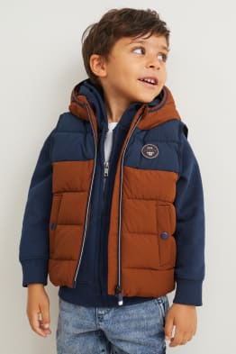 Veston matelassé à capuche