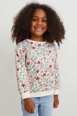 Sweatshirt - gebloemd