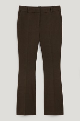 Business trousers - mid-rise waist - flared - Flex - 4 Way Stretch