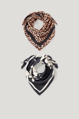 Confezione da 2 - foulard - fantasia