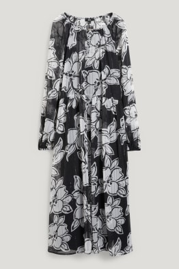 Šifonové šaty - s květinovým vzorem