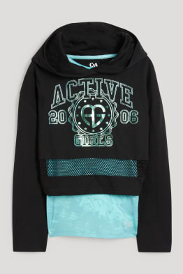 Set - Funktions-Hoodie und -Top - 2 teilig
