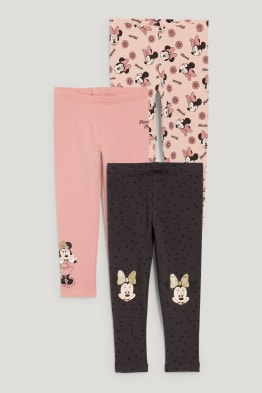 Lot de 3 - Minnie Mouse - leggings doublés