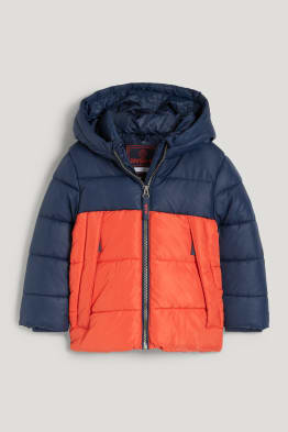 Quilted jacket with hood