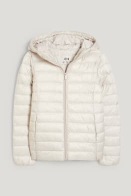 Quilted jacket with hood