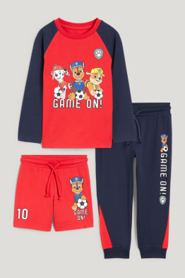 Conjunto - La Patrulla Canina - camiseta de manga larga, shorts y pantalón de deporte