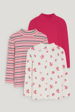 Multipack 3er - Rollkragenshirt