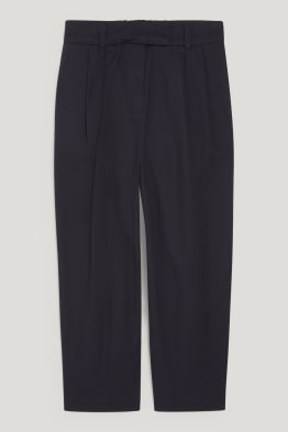 Stoffhose - High Waist - Tapered Fit