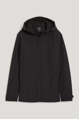 Giacca softshell con cappuccio - 4 Way Stretch