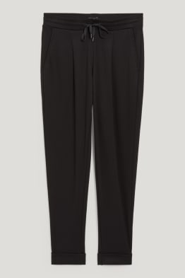 Pantalon de toile - mid waist - tapered fit