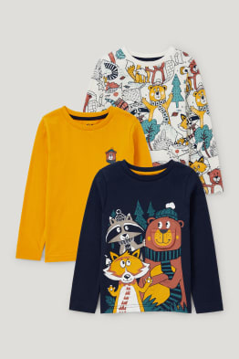 Pack de 3 - camisetas de manga larga