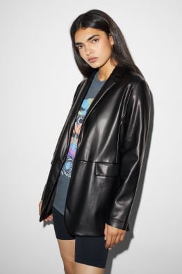 CLOCKHOUSE - blazer - regular fit - similicuir