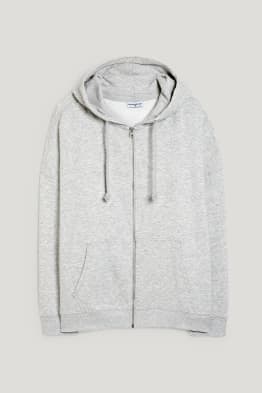 CLOCKHOUSE - felpa con zip e cappuccio