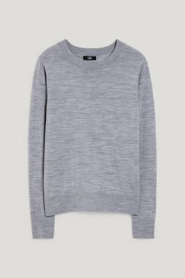 Sweter z wełny merynosów basic