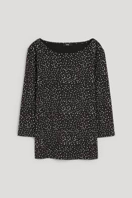 Camiseta de manga larga - de lunares