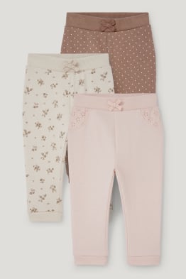 Confezione da 3 - pantaloni sportivi per neonate