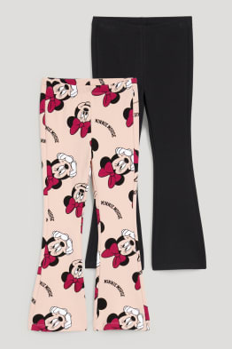 Lot de 2 - Minnie Mouse - leggings doublés de coupe évasée