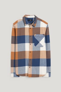 Overhemd - regular fit - kent - geruit